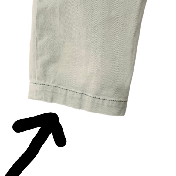 Anthropologie Pilcro Hyphen Fit Distressed Chinos Women's Size 27 Light Green - Picture 13 of 16